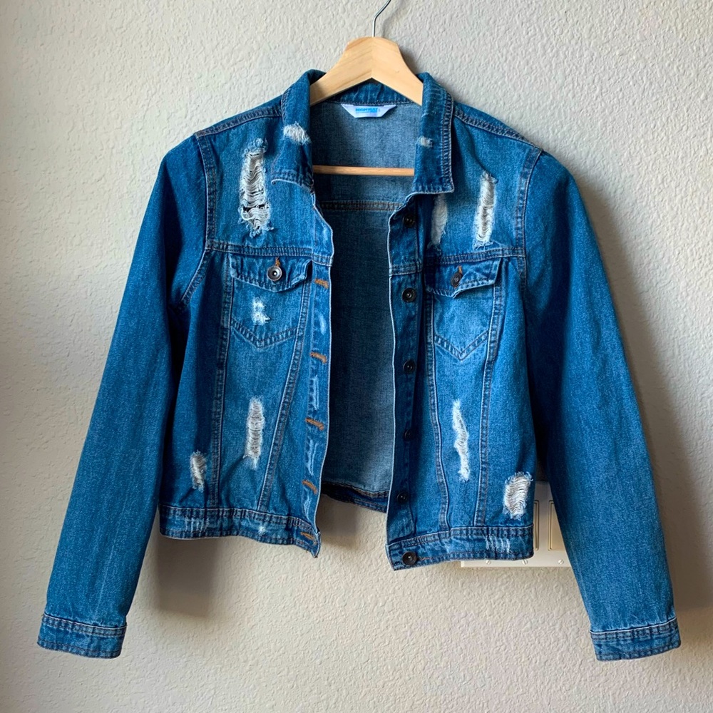 Highway Jeans Distressed Denim Jacket